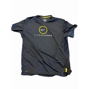 Vintage Nike Livestrong Cycling Mens T-Shirt Size XL Dri Fit Authentic